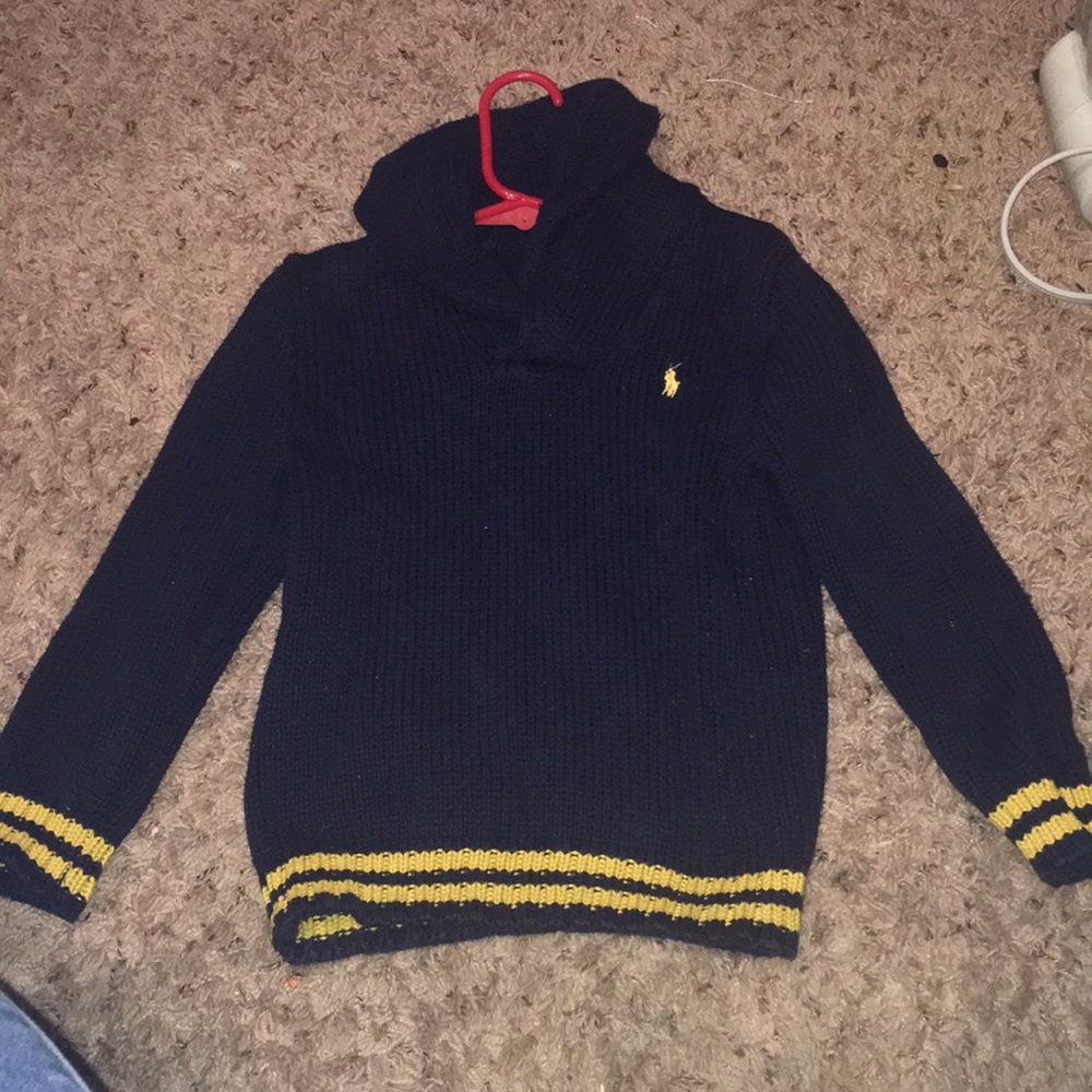 Boy polo cardigan sweater